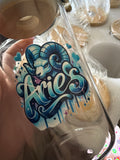 Aries glass cup